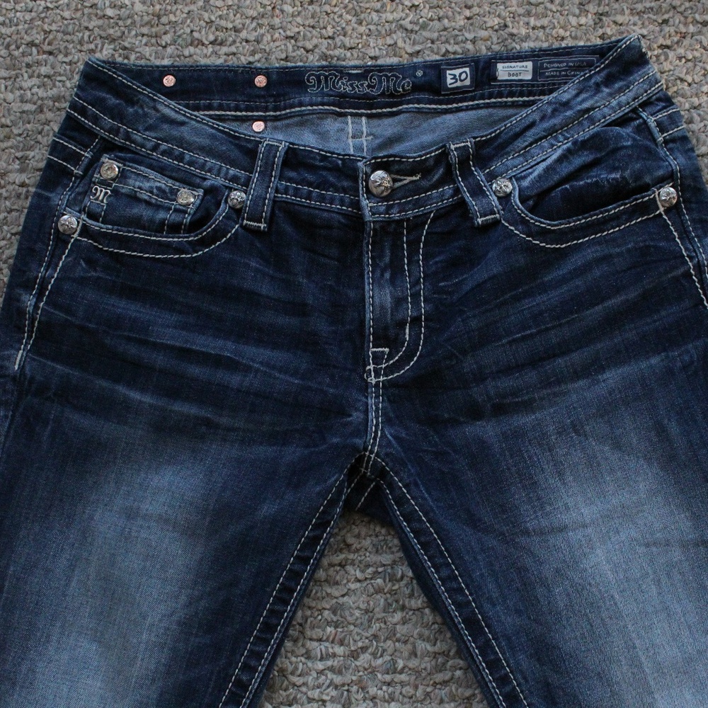 Miss Me Boot Cut Designer Jeans Size 30
